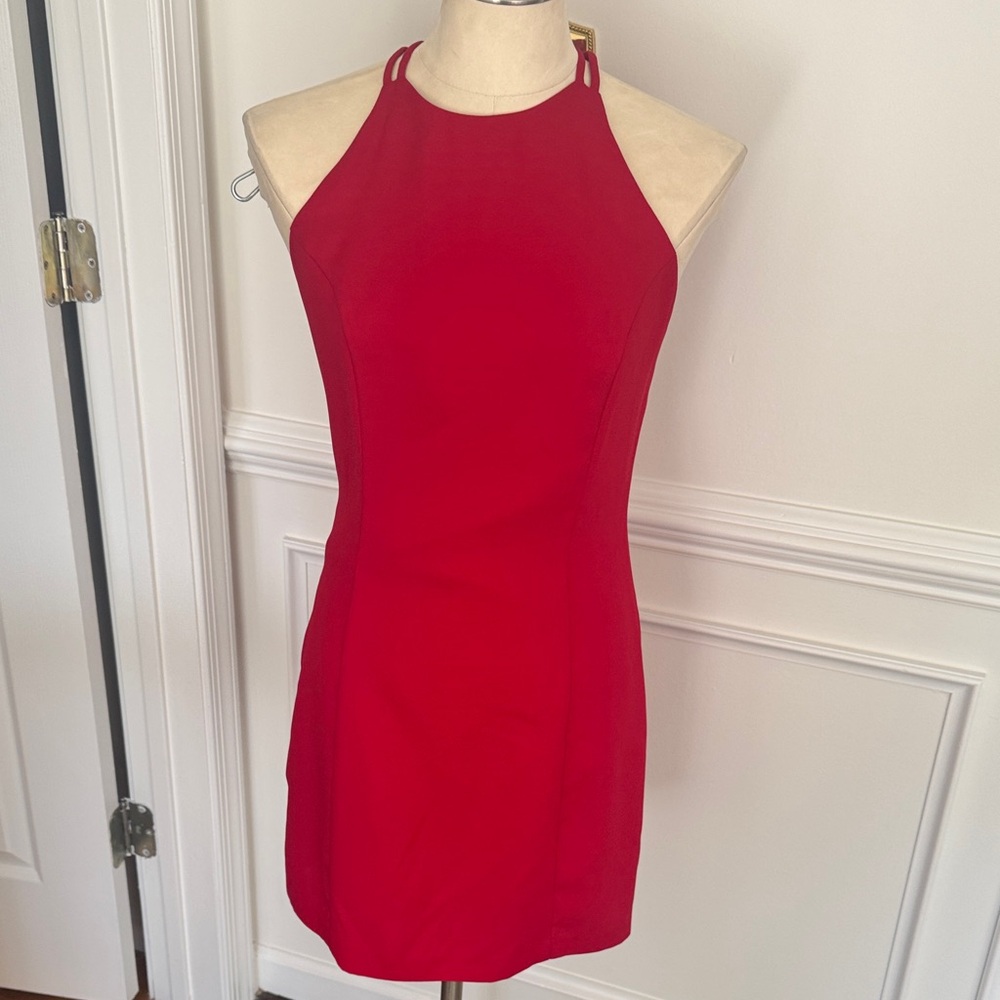 Randi May collection Elegant Red  Dress with zipper in back. Excellent condition